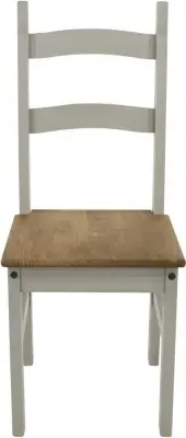 Corson Ladder Back Dining Chair Set - Grey, Pine