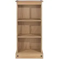 Corson Low Narrow Bookcase - Mexican Pine