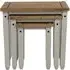 Corson Nest of 3 Tables - Grey, Mexican Pine