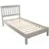 Corson Single Slatted Bed Frame - Grey, Mexican Pine