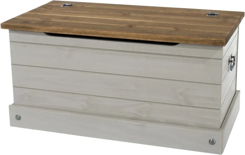 Corson Storage Trunk - Grey, Mexican Pine