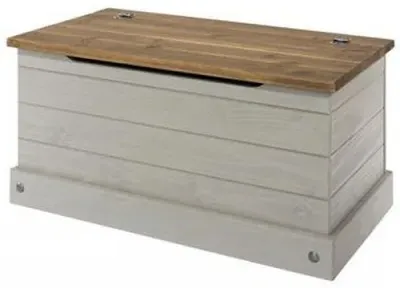 Corson Storage Trunk - Grey, Mexican Pine image