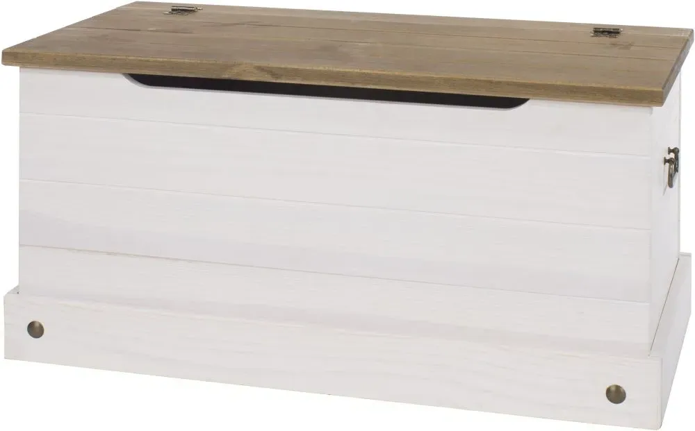 Corson Storage Trunk - White, Mexican Pine