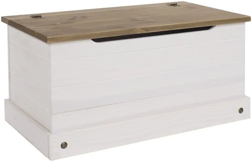 Corson Storage Trunk - White, Mexican Pine