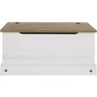 Corson Storage Trunk - White, Mexican Pine