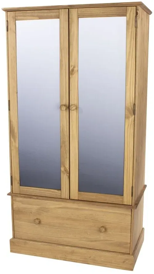 Costilla 2 Door Combi Wardrobe - Pine