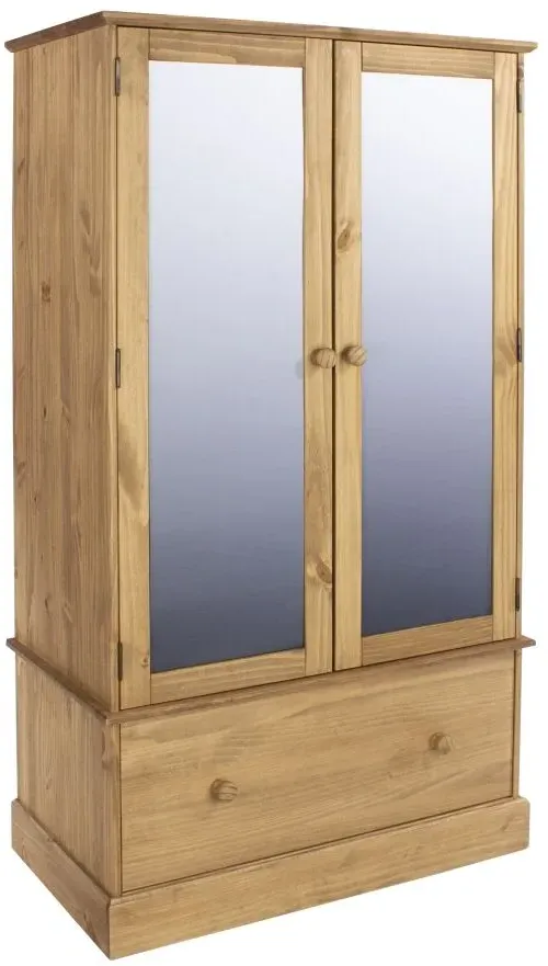 Costilla 2 Door Combi Wardrobe - Pine