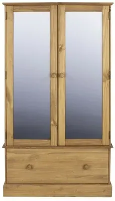 Costilla 2 Door Combi Wardrobe - Pine image
