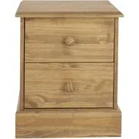 Costilla 2 Drawer Bedside Cabinet - Pine
