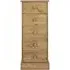 Costilla 5 Drawer Narrow Chest - Pine