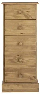 Costilla 5 Drawer Narrow Chest - Pine image