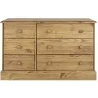 Costilla 6 Drawer Wide Chest - Pine