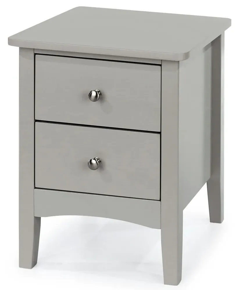 Cottle 2 Drawer Bedside Cabinet - Grey