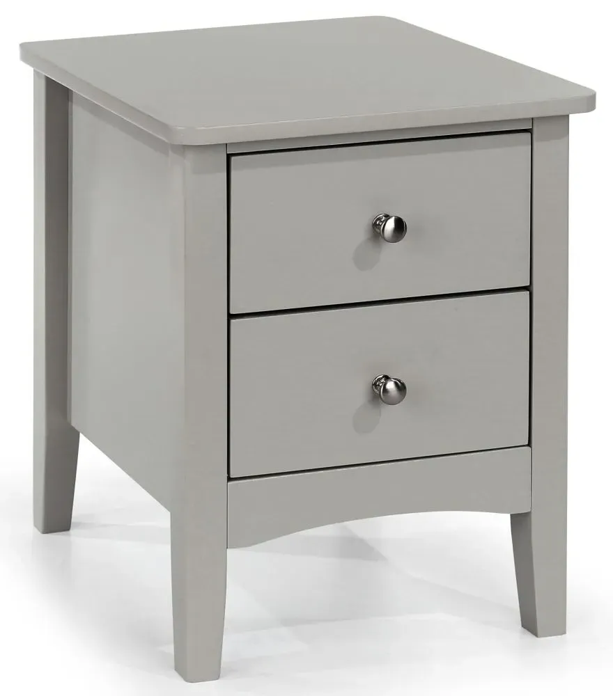 Cottle 2 Drawer Bedside Cabinet - Grey