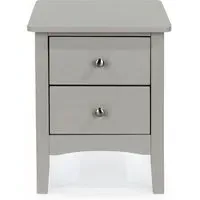 Cottle 2 Drawer Bedside Cabinet - Grey