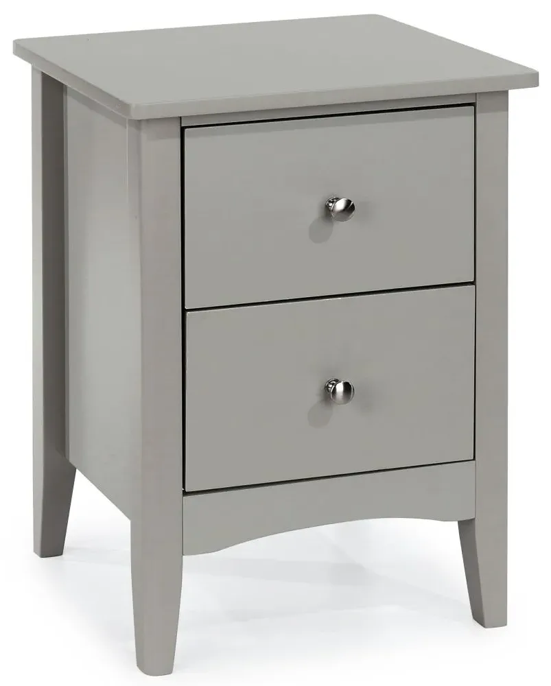 Cottle 2 Drawer Bedside Cabinet - Grey