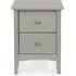 Cottle 2 Drawer Bedside Cabinet - Grey