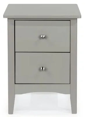 Cottle 2 Drawer Bedside Cabinet - Grey image