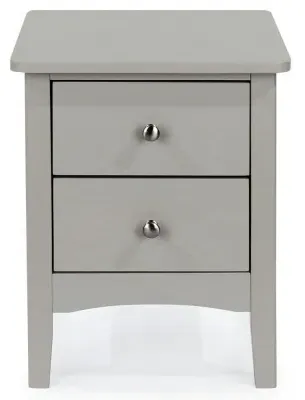 Cottle 2 Drawer Bedside Cabinet - Grey image