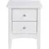 Cottle 2 Drawer Bedside Cabinet - White