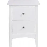 Cottle 2 Drawer Bedside Cabinet - White