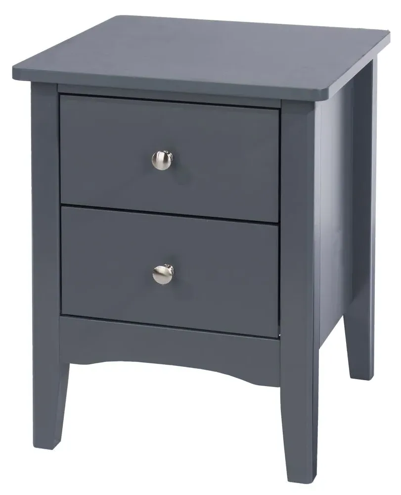 Cottle 2 Drawer Petite Bedside Cabinet - Blue