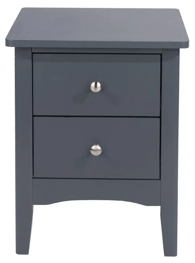 Cottle 2 Drawer Petite Bedside Cabinet - Blue