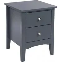Cottle 2 Drawer Petite Bedside Cabinet - Blue