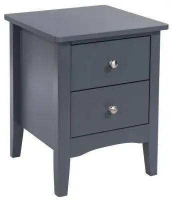 Cottle 2 Drawer Petite Bedside Cabinet - Blue image