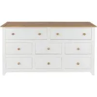 Crockett Wide Chest of Drawers - White