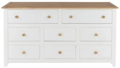 Crockett Wide Chest of Drawers - White image