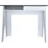 Davis 1 Drawer Desk - White, Grey Oak Effect