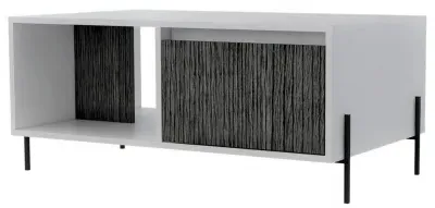 Davis Coffee Table - White, Oak Effect image