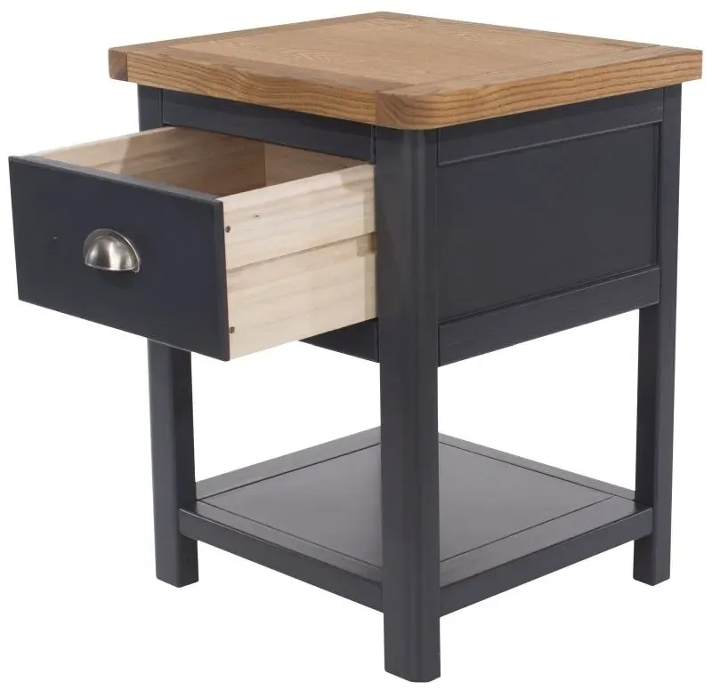 Denton 1 Drawer Bedside Cabinet - Blue