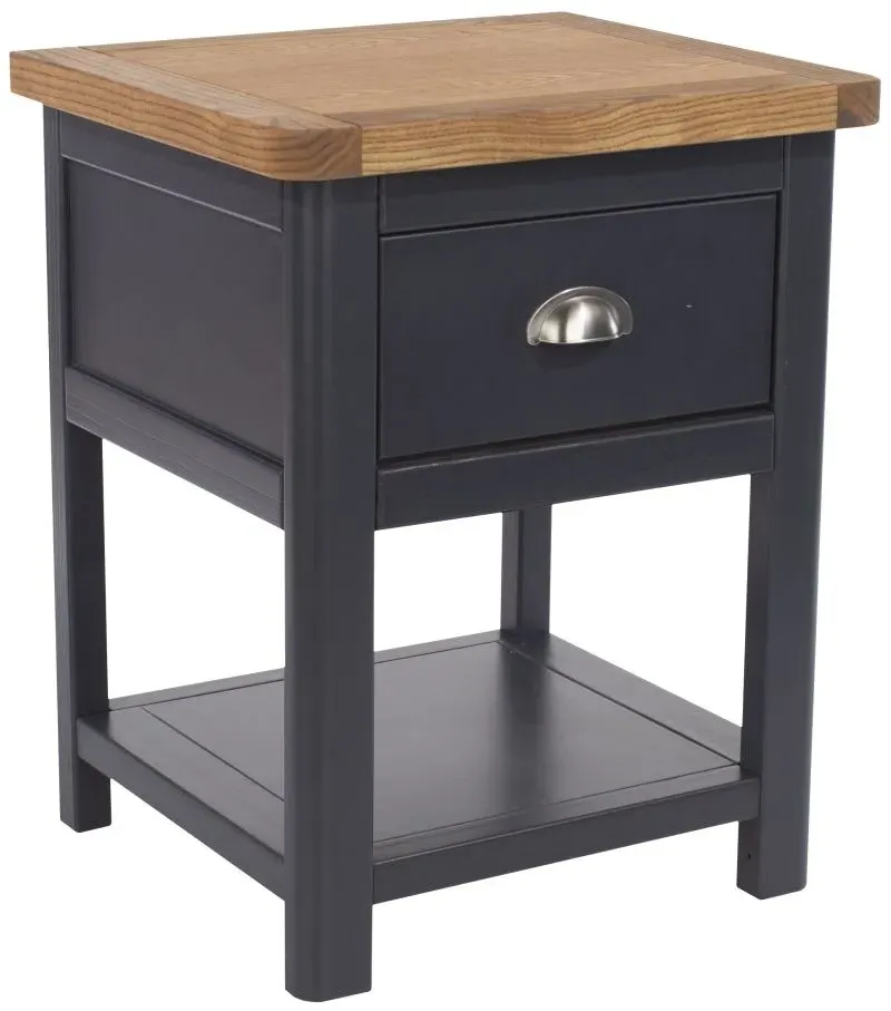 Denton 1 Drawer Bedside Cabinet - Blue