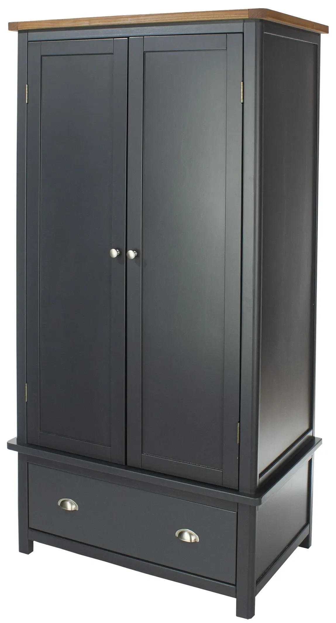Denton 2 Door Wardrobe with Drawer - Blue