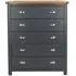 Denton 5 Drawer Chest - Blue