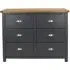 Denton 6 Drawer Wide Chest - Blue
