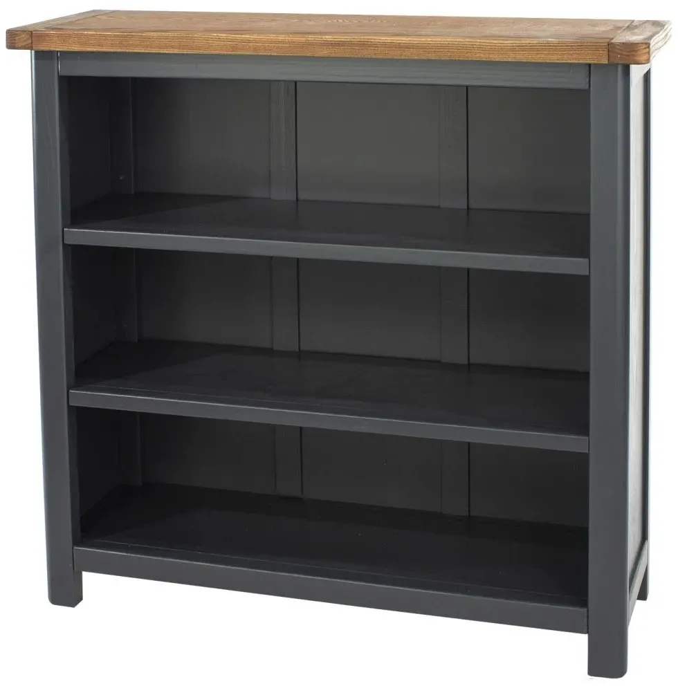 Dunkeld 2 Shelf Low Bookcase - Blue