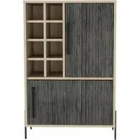 Hanwell Drink Cabinet - Grey, Wood Effect