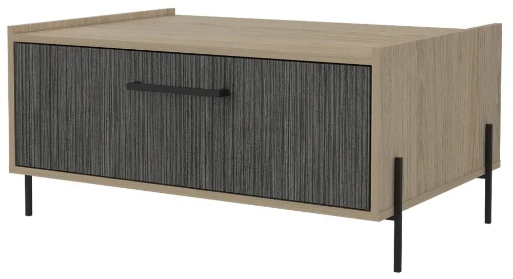 Hanwell Storage Coffee Table - Grey, Wood Effect