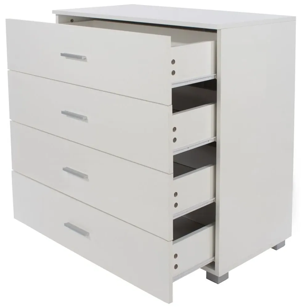 Lorain 4 Drawer Chest - White