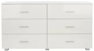 Lorain 6 Drawer Wide Chest - White image