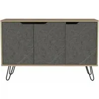 Morton Medium Sideboard with Hairpin Legs - Grey
