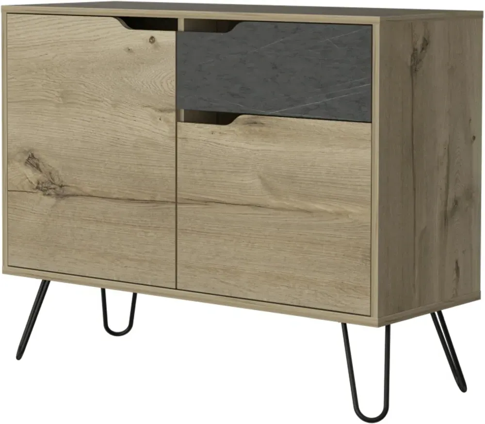 Morton Small Sideboard with Hairpin Legs - Grey