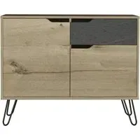Morton Small Sideboard with Hairpin Legs - Grey