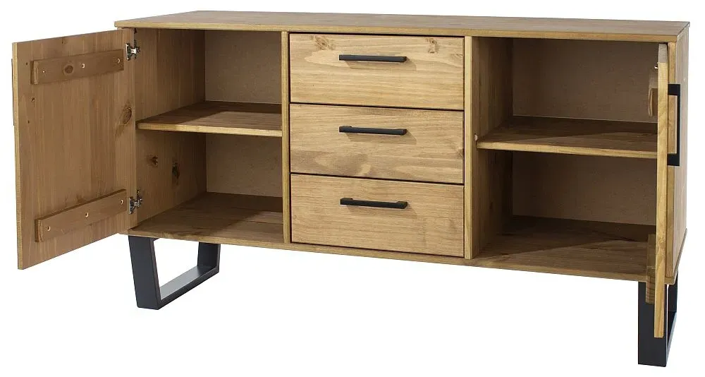 Tensas 2 Door Medium Sideboard - Oak Effect