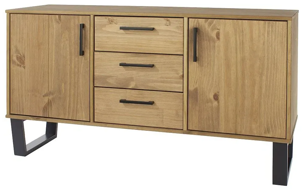 Tensas 2 Door Medium Sideboard - Oak Effect