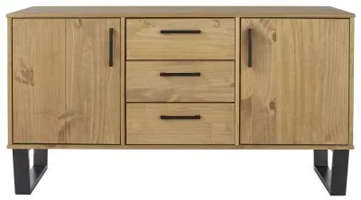 Tensas 2 Door Medium Sideboard - Oak Effect image