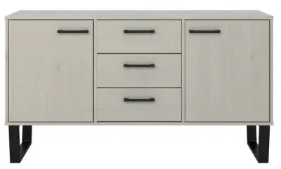 Tensas 2 Door Medium Sideboard with Black U Legs - Grey image